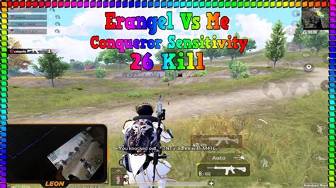 26 Kill Erangel Vs Me Conqueror Sensitivity IPad Pro Handcam 4