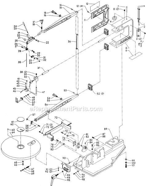 Delta Scroll Saw Parts Diagram