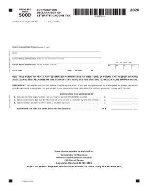 Md Comptroller D Fill Out Tax Template Online