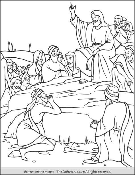 28+ Sermon On The Mount Coloring Pages - WilliamKarsyn