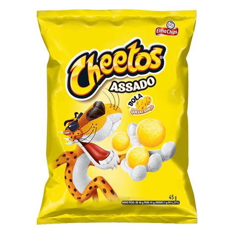 Salgadinho De Milho Cheetos Queijo Bola Elma Chips Pacote 45g