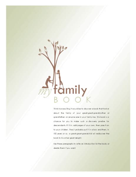 Family History Book Template : Family Tree Book Template 11 Free Sample ...