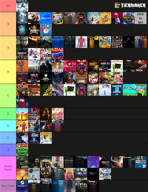 Steam Games Tier List (Community Rankings) - TierMaker