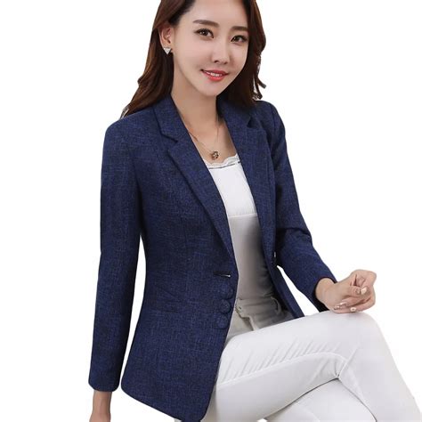 Plus Size Xl Elegant Business Lady Jacket New Women Full Sleeve