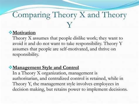 McGregor Theory x & y