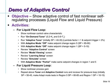 Pid Tuning For Self Regulating Processes Greg Mcmillan Deminar Ppt