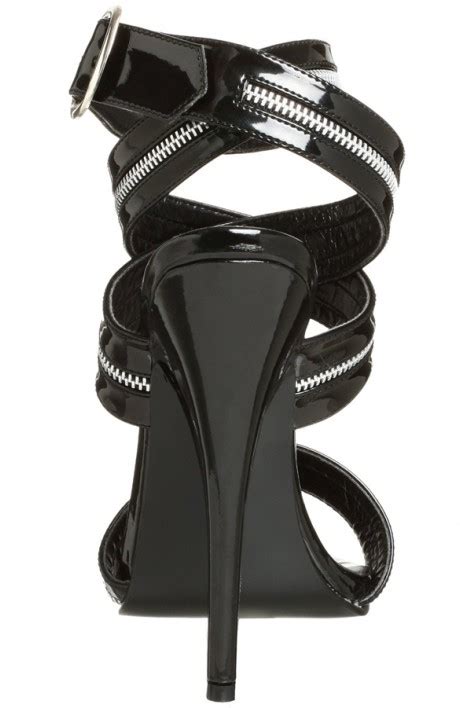 Pleaser Domina 119 Zipper Inlaid Wrap Around Sandal • Sassystar