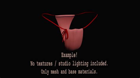 D Model Fantasy Lingerie Base Mesh Cc By Turbosquid