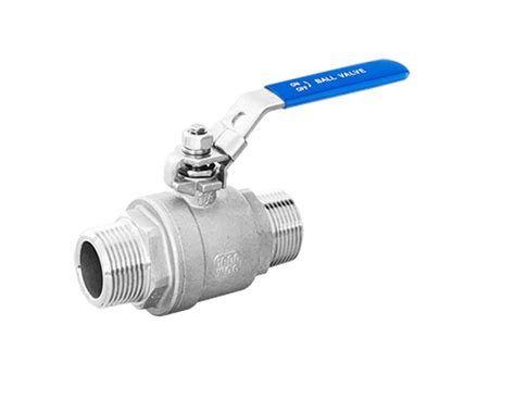 Stainless Steel Two Piece Ball Valve Bsp Male X Male Thread