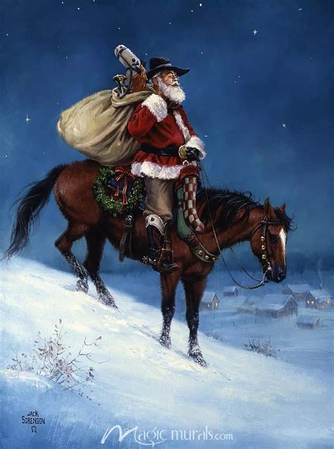 Cowboy Christmas Wallpaper Wall Mural By Magic Murals