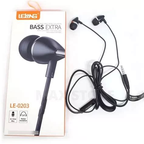 Fone De Ouvido Microfone Lelong Bass Extra Cor Preto MercadoLivre