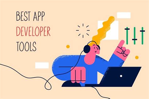 Premium Vector Best App Developer Tools Concept