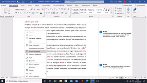 Como Podemos Inserir Comentários Em Um Documento No Programa Word - Comentários no Microsoft Word: Como identificar cada comentário e ...