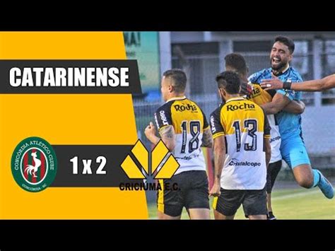 CONCÓRDIA 1 X 2 CRICIÚMA GOLS CATARINENSE 2024 YouTube