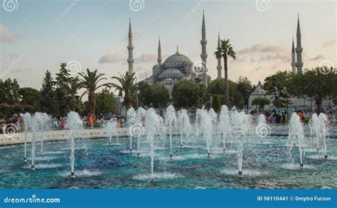 Fountain Near Sultan Ahmed Mosque Blue Mosque Istanbul Turkey