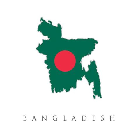 Bangladesh country flag inside map contour design icon logo. Bangladesh ...