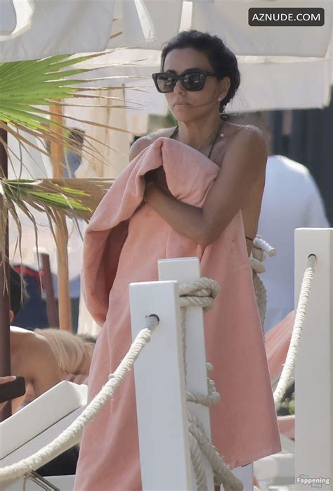 Eva Longoria Sexy Seen Showing Off Her Sizzles Bikini Body At Marbella Beach In Spain AZNude