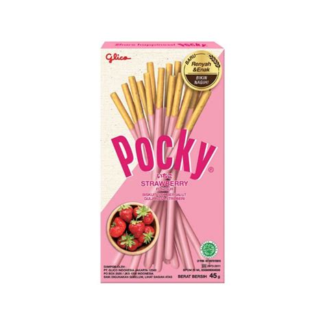 Jual Glico Pocky Biskuit Stick Strawberry G Shopee Indonesia