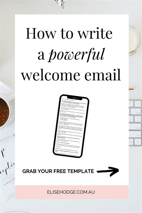 Welcome email template – deliver freebie | Connection Copy Co.