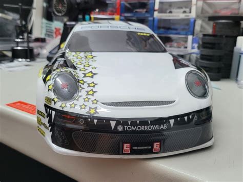 Porsche Bodyshell With Sticklabel Decal Hobbies Toys Toys