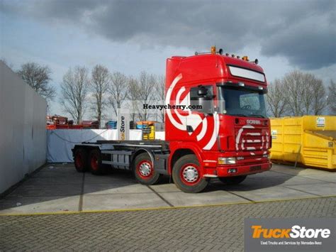 Scania R X Na Gb Hook With Rope Ahk Roll Off Tipper Truck