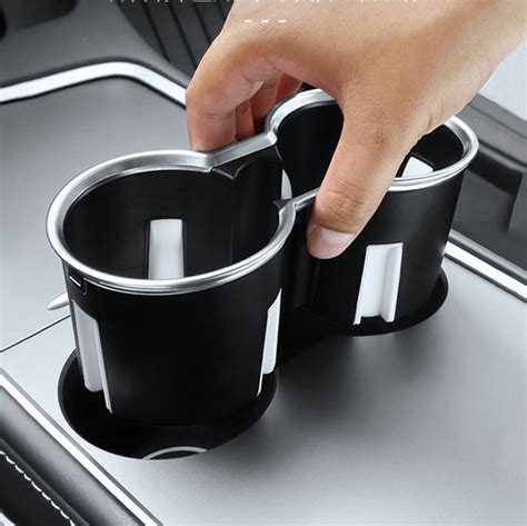 Tesla Model Y & Model 3 Center Console Cup Holder Stabilizer Insert | TESLASY