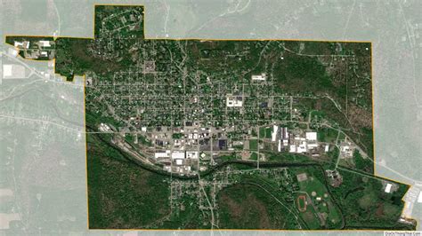 Map Of Titusville City Pennsylvania