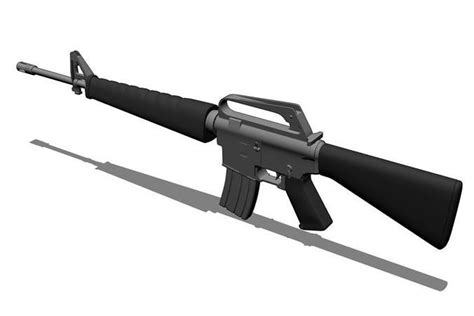 M16 Gun 3d Model Cgtrader