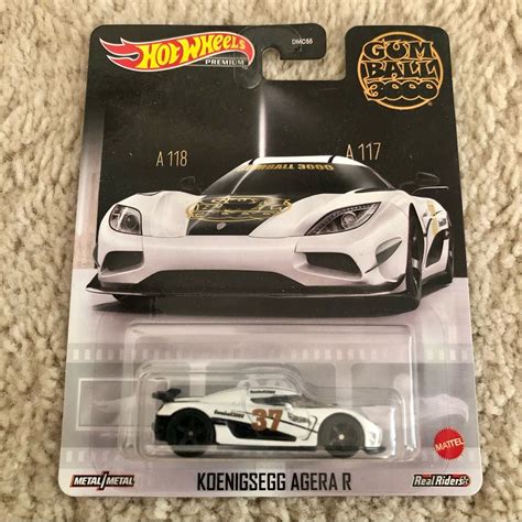 Hot Wheels Premium Gumball 3000 Koenigsegg Agera R W Real Riders Hot Wheels Toys Hot Wheels