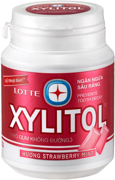Продукты Xylitol, Strawberry Mint, 58 гр. купить Ксилитол, со вкусом ...