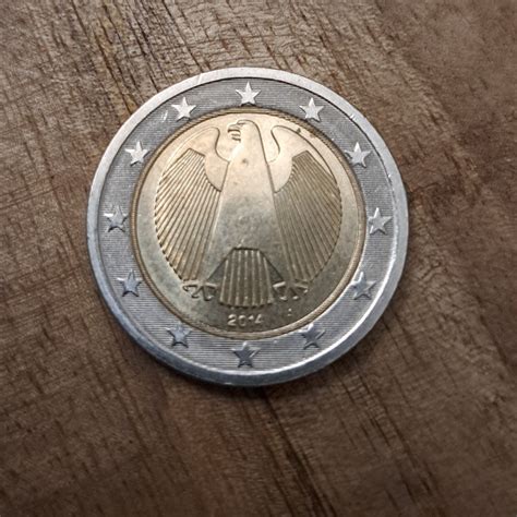 Fehlprägung 2 Euro Münze Deutschland 2014 Mit Doppel Ring eBay