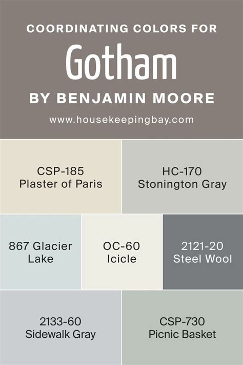 Gotham Csp Coordinating Colors By Benjamin Moore In Perfect