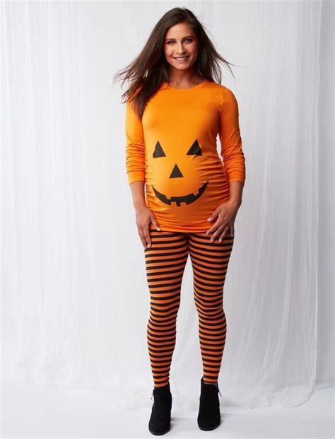 Pumpkin Maternity Halloween Costume Pregnant Halloween Costumes