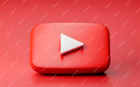 Premium Photo 3d Youtube Icon Button