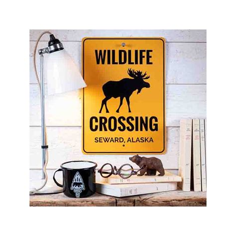 Panneau M Tal Signal Tique Wildlife Crossing Made In Usa