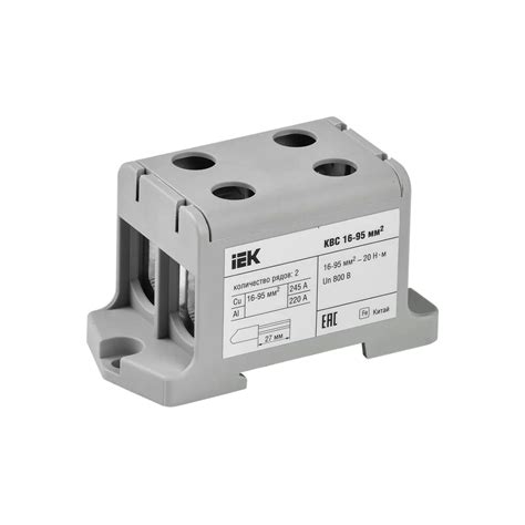 Соеденительная клемма IEK KBC 16-95 16 - 95 мм² 245 A 800 В - VOLTA.MD