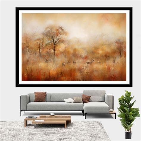 Wall Art Unframed - Wilderness Whispers By Vibrant Wildness This Abstr ...