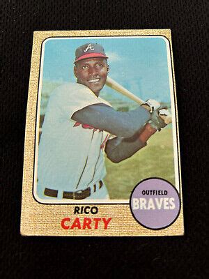 Rico Carty Atlanta Braves Topps Vintage Baseball Card Ebay