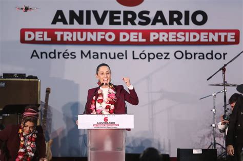 Claudia Sheinbaum Festeja El Triunfo De Amlo Y Promete Dar Continuidad