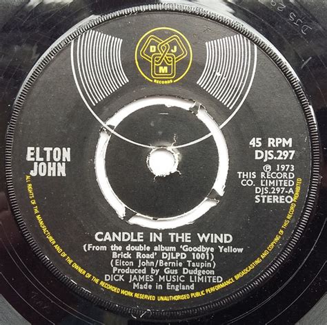 Elton John – Candle In The Wind (1974, Knock-out Center, Vinyl) - Discogs