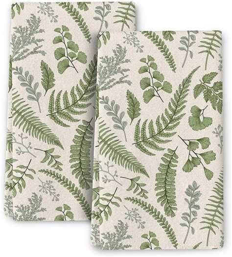 Amazon Anydesign Vintage Greenery Kitchen Towel X Inch Herbs