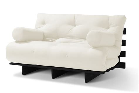 Sofa rozkładana 120x200 - Futon Natural Black - Pascall Khaki Khaki ...