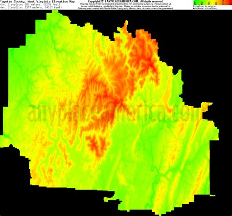 Free Fayette County, West Virginia Topo Maps & Elevations