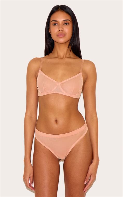 Soutien gorge En Mesh Nude À Armatures Lingerie Pyjamas PLT FR