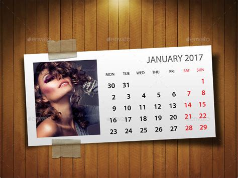 Photo Calendar Template 12 Free Sample Example Format Free