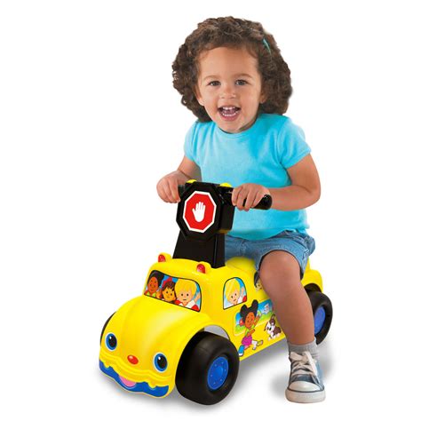 Fisher-Price School Bus Push N’ Scoot Ride-On – Moose Mountain Toys