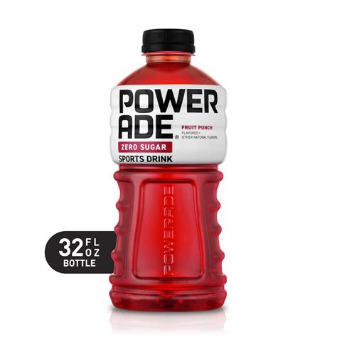 POWERADE Zero Sugar Fruit Punch ION4 Electrolyte Enhanced Fruit