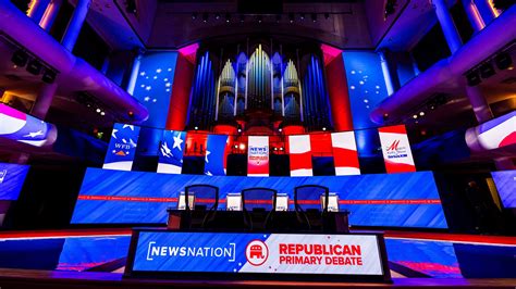 What the fourth Republican debate stage looks like