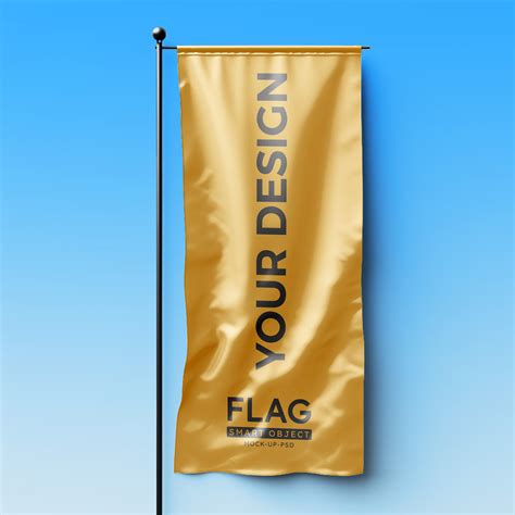 Free Vertical Banner Flag Mockup | Mockuptree