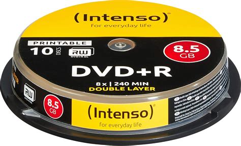 Amazon Intenso Dvd R X Duel Layer Printable Pack